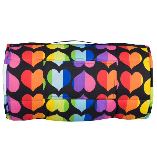 Wildkin Rainbow Hearts Original 1.5" Thick Folding Nap Mat & Reviews